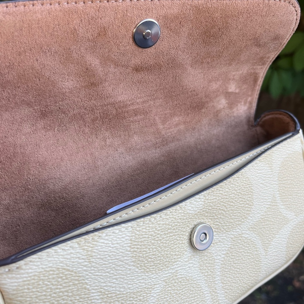 Coach Hay/Yellow Hailey Shoulder/Crossbody Bag-CAN70 - Picture 7 of 9